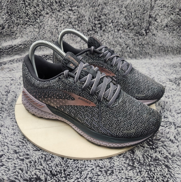Brooks Shoes - Brooks Adrenaline 21 Women's Size 7 D (Wide) Running Shoes Gray Pink